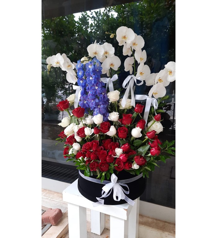 AŞKIMA-BEYAZ-ORKİDE-KIRMIZI-BEYAZ GÜLLER2795