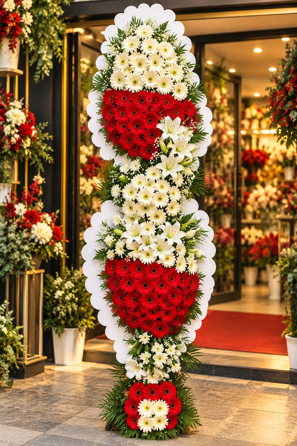 çelenk çift katlı düğün açılış nişan özel gün için 8652